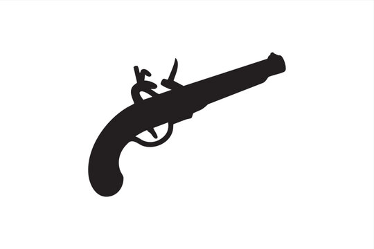 Historical Handgun Illustration For Battle, Duel, And Outlaw Concepts