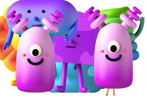 3d character icon illustration design.