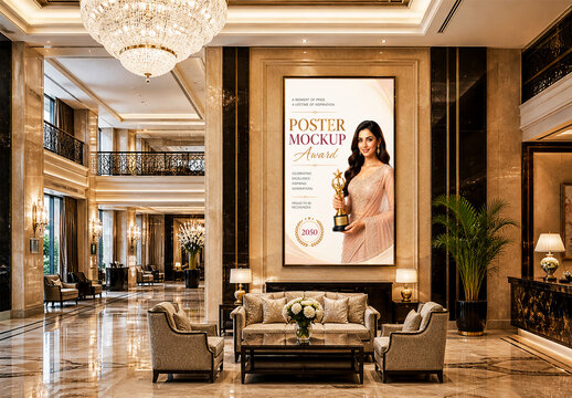 Luxury Award Ceremony Poster Mockup