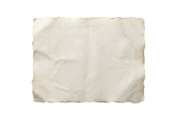 Obraz premium Old paper texture background with torn edges, aged parchment sheet for vintage design, crumpled and wrinkled surface with neutral color, suitable for retro documents.