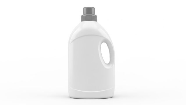 Laundry detergent bottle isolated on white background