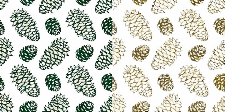 Pinecone pattern a nature inspired repeating design on white background