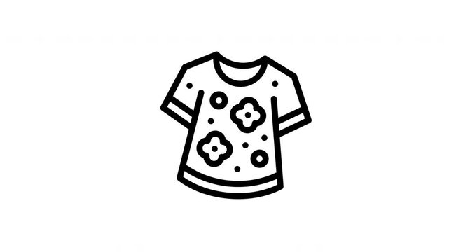 t shirt minimalist stroke animation