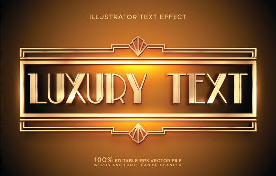 luxury vintage frame art deco style font text