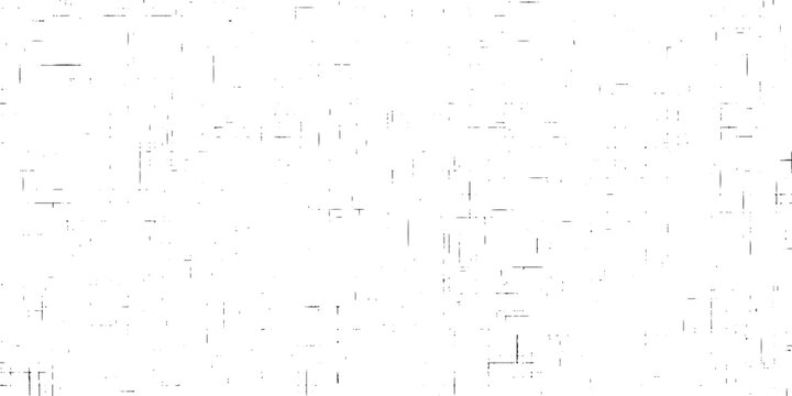 Glitchy digital distortion effect with black lines on white grunge background vector graphic design element