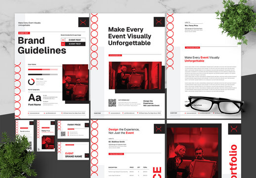 Red Black Event Festival Brand Guidelines
