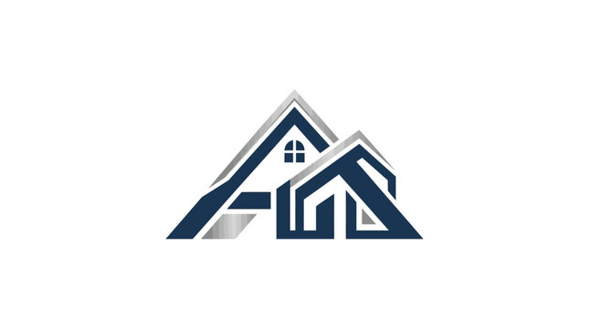 A stylized illustration of a house with a triangular roof structure