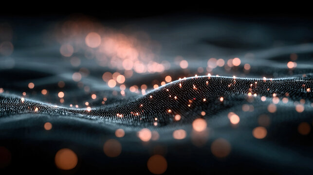 Technology safety AI representation showing holographic encrypted networks, glowing nodes, flowing algorithmic pathways, and predictive monitoring for secure futuristic systems and intelligent