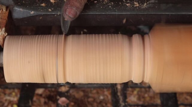 Wood Lathe Machine Turning Simple Wood into Stunning Artistic Masterpieces