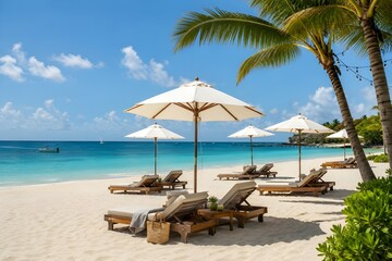 Fototapeta premium Peaceful tropical beach resort