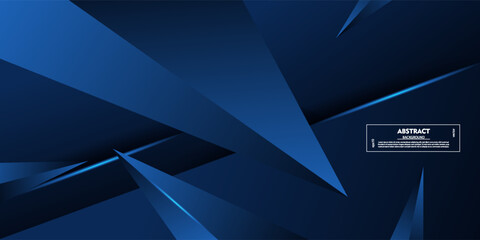 Obraz premium Abstract blue background with arrow-shaped pattern motion design. Simple and trendy banner style. Vector Eps10