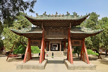 Fototapeta premium Haizhou Guandi Temple (Haizhou Ancestral Temple of Guandi), Yuncheng, Shanxi, China