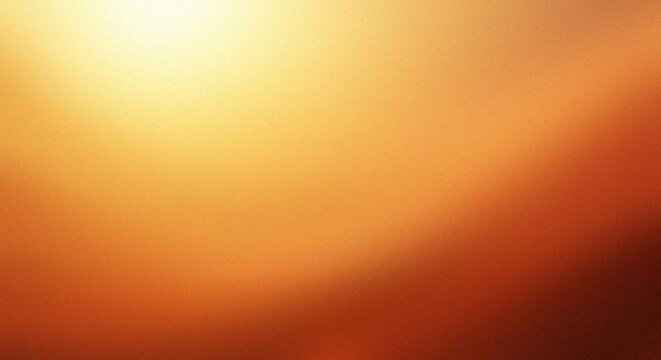 Warm orange sunset gradient sky with soft light effect Gradient Background with Noise Texture Backdrop for Poster Design
