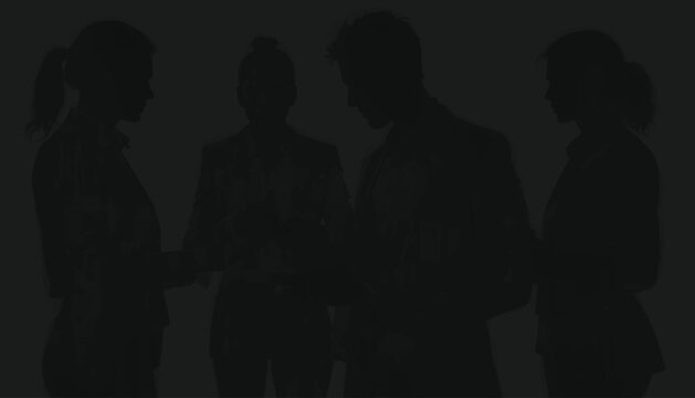 Associates engage in a quiet and focused conversation within a dimly lit room to review sensitive documents and share analytical insights during a private evening session for team development task.