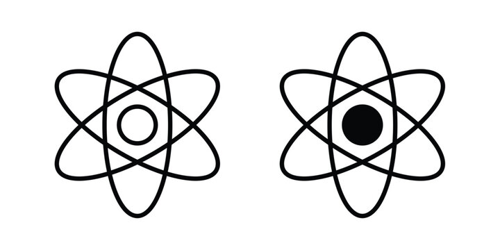 React icon - web black vector design.