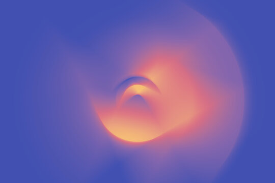 Background gradasi radial abstrak warna oren ungu biru untuk desain modern