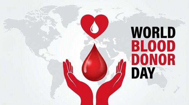 World blood donor day awareness campaign graphic