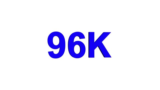 96k text animation. 96k Followers, animation in Easy to put into any video.