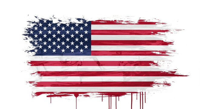 American flag grunge