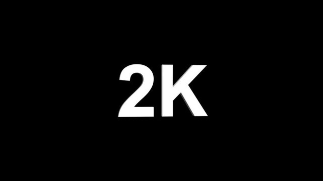 2k text animation. 2k Followers, animation in Easy to put into any video.