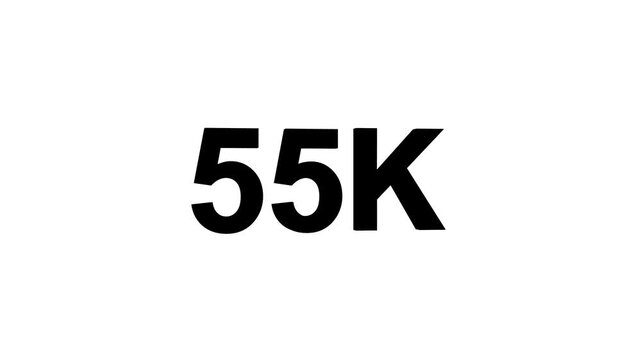 55k text animation. 55k Followers. animation in Easy to put into any video.