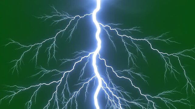 Lightning bolt in sky emphasizing natural beauty and pristine environments