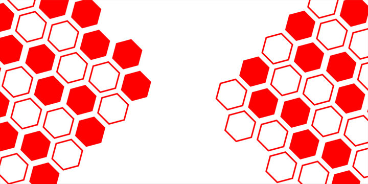 red honeycomb icon, honeycomb outline symbol vector illustration.