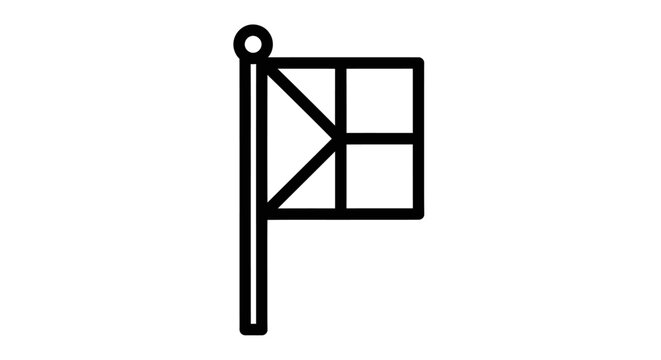Nautical Signal Flag for International Maritime Communication and Navigation