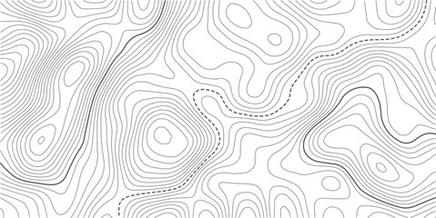 Topographic map background geographic line map with elevation assignments. Topography line map. Vintage outdoors style. © MDSOHEL