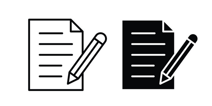 Order icon line, outline and flat vector elements