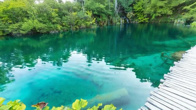 Plitvice Lakes, Croatia Waterfall. Amazing Place