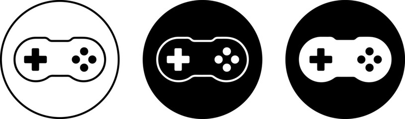 Set of game controller icons in different styles © MOHAMMAD RABBI