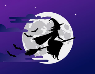 Fototapeta premium Halloween themed decorations and celebration with spooky autumn atmosphere, AI generated