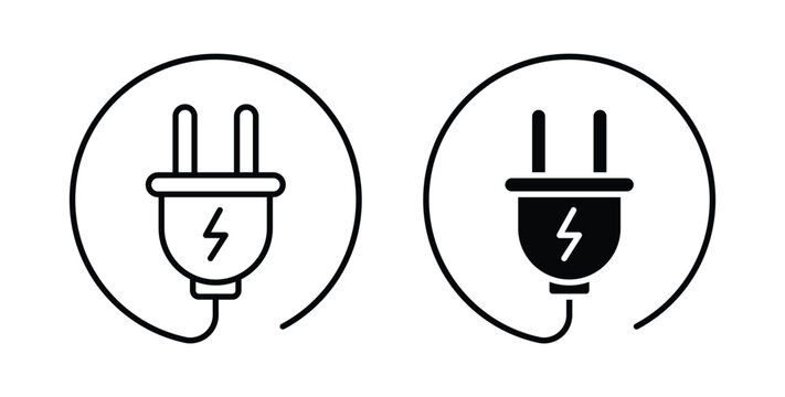 Electric plug icon