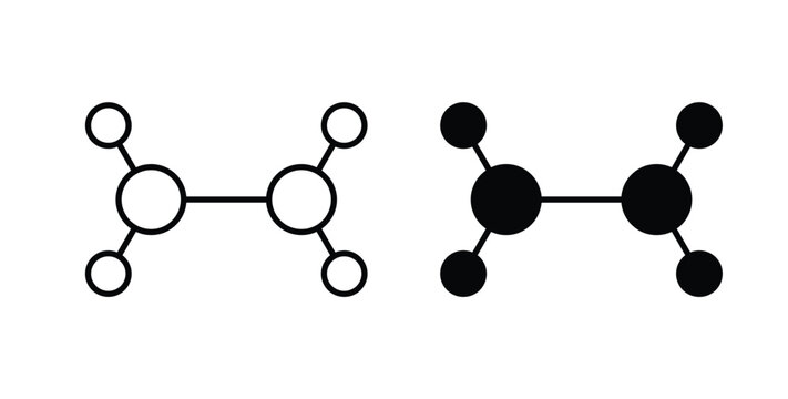 Ethylene molecule icon