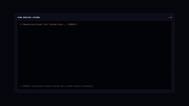 Digital Core System Initialization with Beating Heart Icon