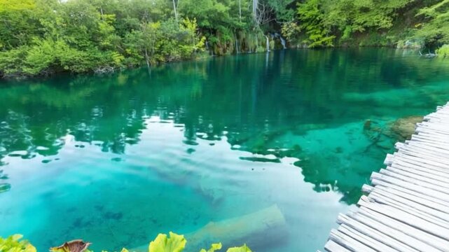 Plitvice Lakes, Croatia Waterfall. Amazing Place