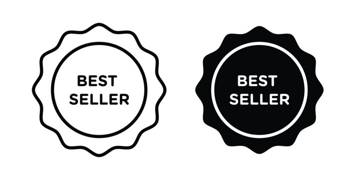 Best seller icon liner logo vector
