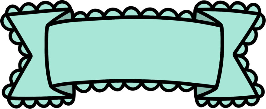 mint ribbon banner