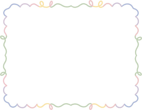 pastel cute border frame