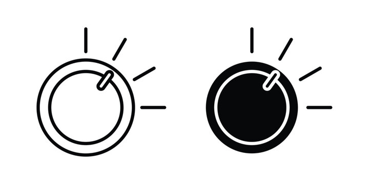 Dimmer icon liner logo vector