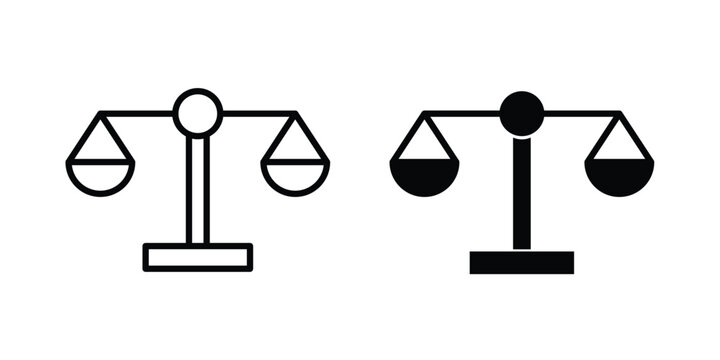 Ethics icon liner logo vector