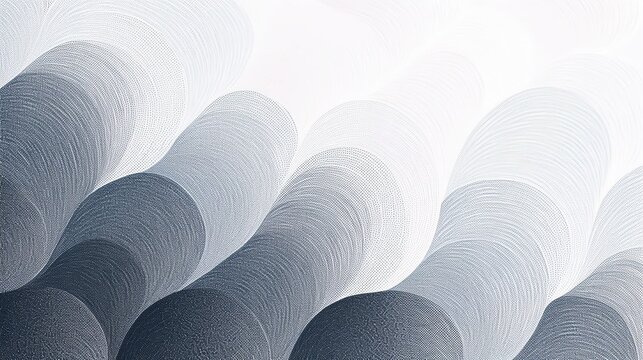 Minimalist modern abstract geometric backdrop with concentric light‑gray segmented circles, dark gray‑black tonal variations, subtle light‑gray grid lines on white background