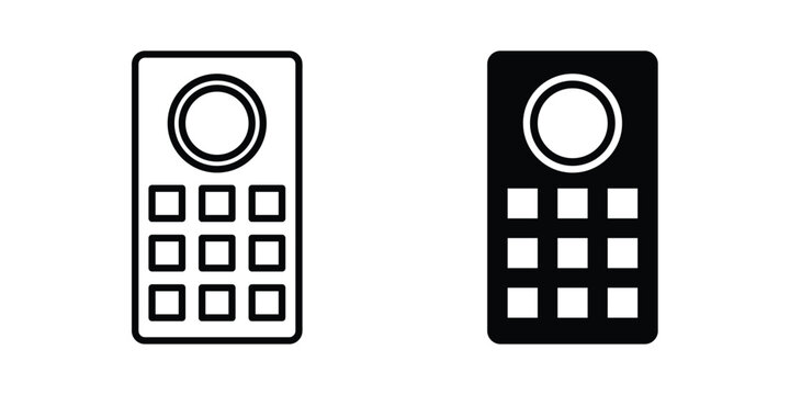 Intercom icon liner logo vector