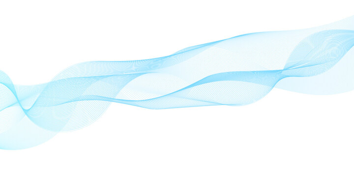 Blue wavy mesh network pattern on white background for tech and digital concepts