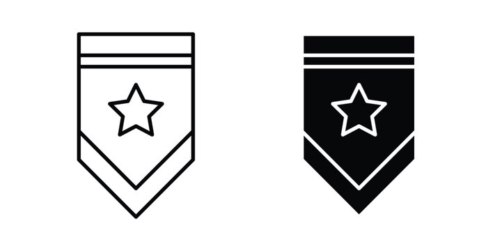 Military rank badge icon