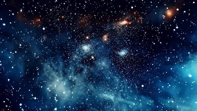 Digital fantasy night sky starry sky abstract background