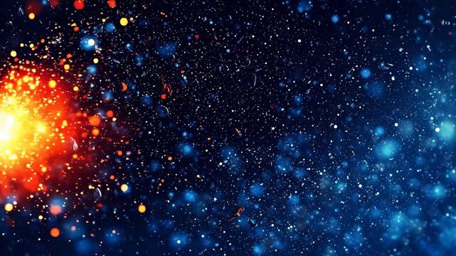 Digital fantasy night sky starry sky abstract background