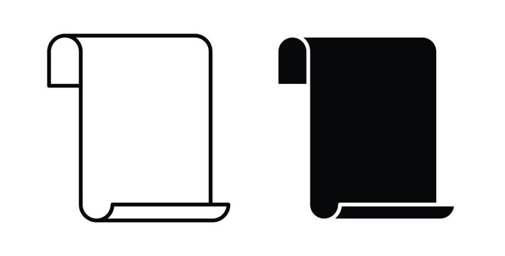 Scroll paper icon
