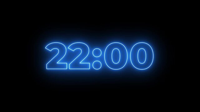 24 minutes Countdown timer, 24 minutes stopwatch displays a timer counting down, 1440 to 0 seconds digital countdown timer neon light style. 24 Minute Digital Countdown Engaging Timer Visuals for Even